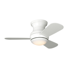 Generation Lighting Seagull 3OBSHR32RZWD - Orbis 32 Hugger LED Ceiling Fan in Matte White with Matte White Blades and Light Kit