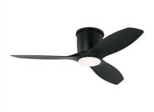 Generation Lighting Seagull 3TTHR44MBKD - Titus 44 Inch Indoor/Outdoor Integrated LED Dimmable Hugger Ceiling Fan