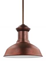 Generation Lighting Seagull 6247701-44 - Fredricksburg traditional 1-light outdoor exterior Dark Sky compliant ceiling hanging pendant in wea