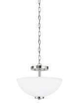 Generation Lighting Seagull 77160-05 - Two Light Semi-Flush Convertible Pendant