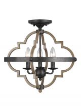 Generation Lighting Seagull 7724903-846 - Three Light Semi-Flush Mount