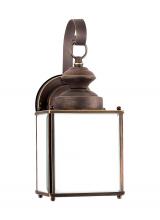 Generation Lighting Seagull 84157D-71 - Jamestowne transitional 1-light medium outdoor exterior Dark Sky compliant wall lantern sconce in an