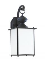 Generation Lighting Seagull 84158D-12 - Jamestowne transitional 1-light outdoor exterior Dark Sky compliant wall lantern sconce in black fin