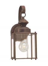 Generation Lighting Seagull 8457-71 - Jamestowne transitional 1-light medium outdoor exterior wall lantern in antique bronze finish with c