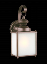 Generation Lighting Seagull 84570-71 - Jamestowne transitional 1-light medium outdoor exterior wall lantern in antique bronze finish with f