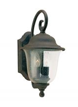 Generation Lighting Seagull 8459-46 - Trafalgar traditional 2-light medium outdoor exterior wall lantern sconce in oxidized bronze finish