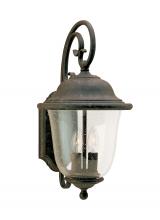 Generation Lighting Seagull 8460-46 - Trafalgar traditional 2-light outdoor exterior large wall lantern sconce in oxidized bronze finish w