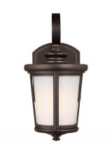 Generation Lighting Seagull 8519301-71 - Eddington modern 1-light outdoor exterior small wall lantern sconce in antique bronze finish with ca