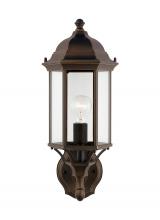 Generation Lighting Seagull 8838701-71 - Sevier traditional 1-light outdoor exterior medium uplight outdoor wall lantern sconce in antique br