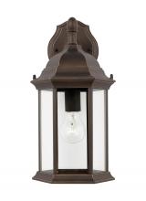 Generation Lighting Seagull 8938701-71 - Sevier traditional 1-light outdoor exterior medium downlight outdoor wall lantern sconce in antique