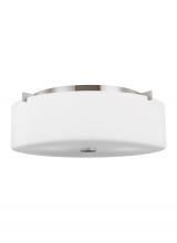 Generation Lighting Seagull FM312BS - Large Three Light Flush Mount