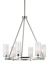 Generation Lighting Seagull F2985/6SN/CH - Medium Chandelier