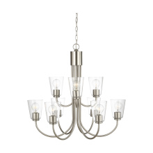 Generation Lighting Seagull GLC1169BS - Miles Nine Light Chandelier