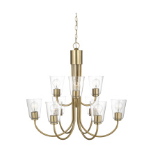 Generation Lighting Seagull GLC1169SB - Miles Nine Light Chandelier