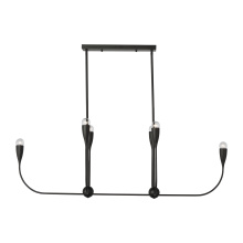 Generation Lighting Seagull GLC1226MBK - Maya Six Light Linear Chandelier