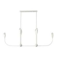 Generation Lighting Seagull GLC1226MWT - Maya Six Light Linear Chandelier