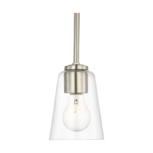 Generation Lighting Seagull GLP1041BS - Miles One Light Mini-Pendant