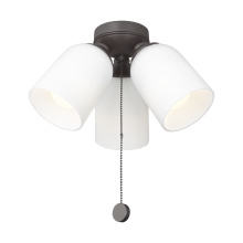 Generation Lighting Seagull MC267BZ - Emile Light Kit in Aged Pewter with Etched White Glass