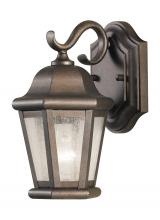 Generation Lighting Seagull OL5900CB - Martinsville traditional 1-light outdoor exterior small wall lantern sconce in corinthian bronze fin