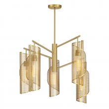  1-8032-5-322 - Hillbourne 5-Light Chandelier in Warm Brass