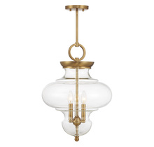 Savoy House 7-5801-3-322 - Bergdorf 3-Light Pendant in Warm Brass