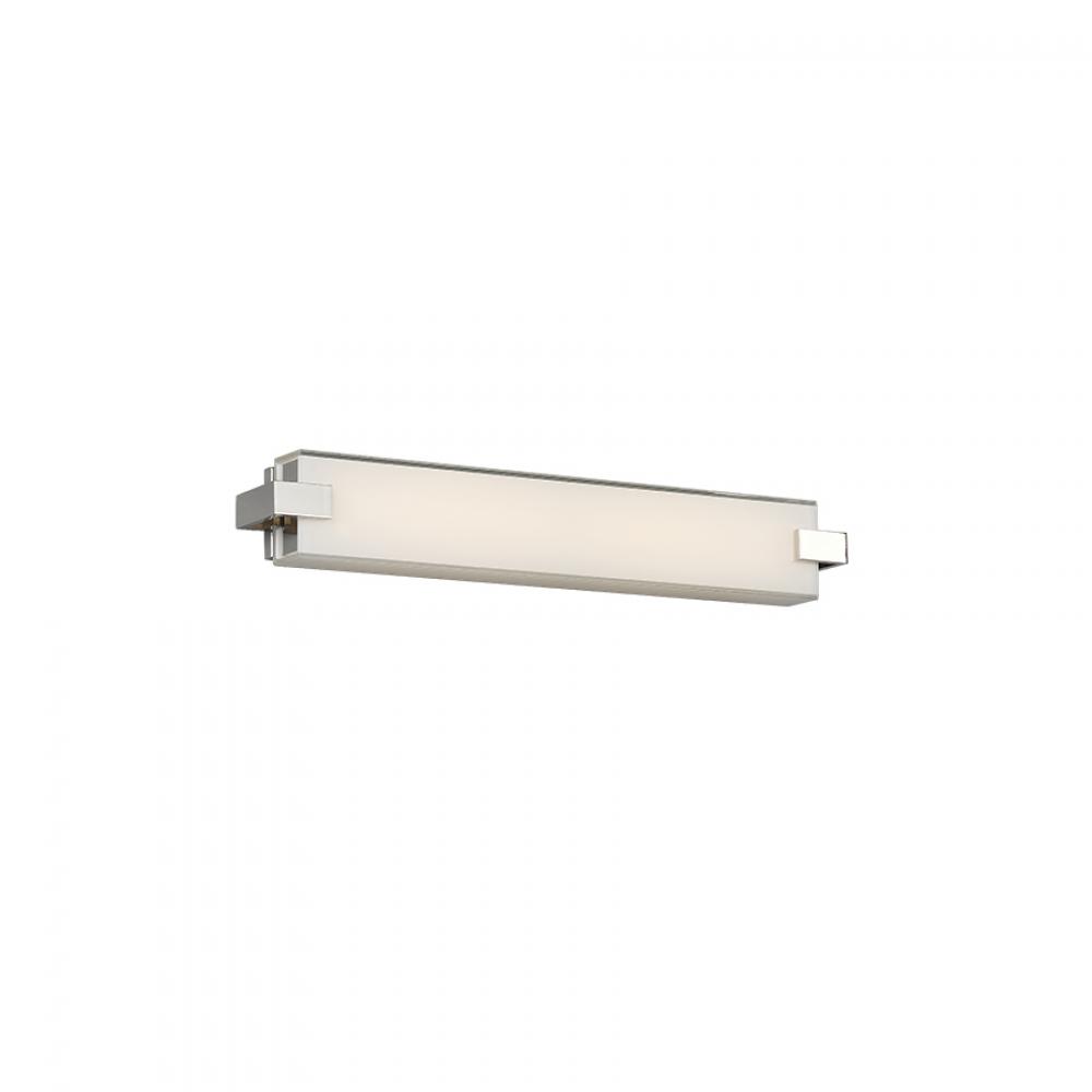 Bliss 22in LED Bathroom Vanity & Wall Light 2700K in Polished Nickel