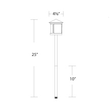WAC Lighting LC-253305-CS-BZ - Lantern 12V Landscape Path Light 5CCT