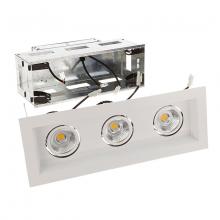 WAC Lighting MT-3LD311R-F930-WT - Mini Multiple LED Three Light Remodel Housing with Trim and Light Engine