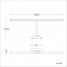 WAC Lighting PL-11033-AB - REED Picture Light