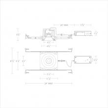 WAC Lighting R3BRD-NCS-WT - Ocular 3.0 5CCT Round Donwlight Trim and Remodel Housing with New Construction Frame-In Kit and Dr