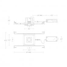 WAC Lighting R3BSA-FCS-WT - Ocular 3.0 5CCT Square Adjustable Trim and Remodel Housing with New Construction Frame-In Kit and