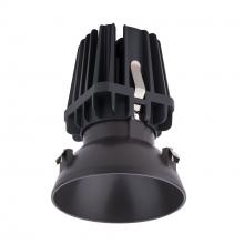 WAC Lighting R4FRDL-WD-BK - FQ 4" Round Downlight Trimless with Dim-To-Warm