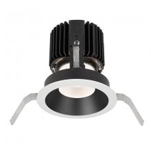 WAC Lighting R4RD1T-F827-BKWT - Volta Round Shallow Regressed Trim with LED Light Engine