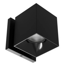 WAC Lighting W4S-NCS-BKBK - Zoron Square Wall Mount