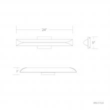 WAC Lighting WS-51524-27-BK - Straitaway Bath & Wall Sconce