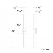 WAC Lighting WS-85532-27-BN - Ripple Bath & Wall Sconce