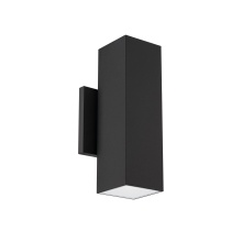 WAC Lighting WS-W220212-CS-BK - Cubix 12" 2-Light LED WALL SCONCE 5CCT
