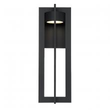 WAC Lighting WS-W48625-BK - CHAMBER Outdoor Wall Sconce Light