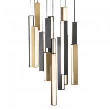 Modern Forms Luminaires PD-64815R-BK/AB-BK - Chaos Multilight Pendant Light