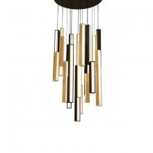 Modern Forms Luminaires PD-64821R-BK/AB-BK - Chaos Multilight Pendant Light