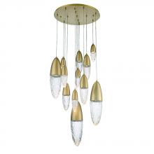  43859-038 - Ecrou 12 Light Chandelier in Gold