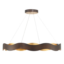  46462-015 - Vaughan 1 Light Chandelier in Bronze and Gold