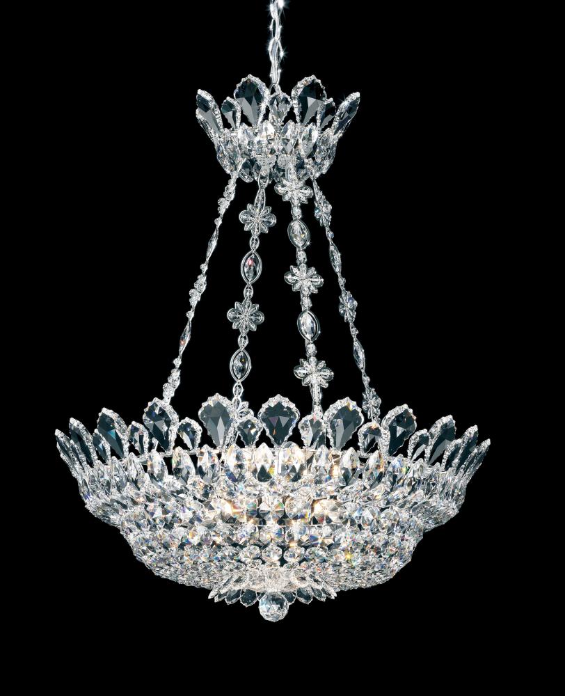 Trilliane 12 Light 110V Chandelier in Silver with Clear Crystals From Swarovski?