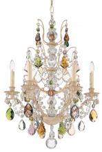  5770-76H - Bordeaux 6 Light 120V Chandelier in Heirloom Bronze with Clear Heritage Handcut Crystal