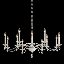 Schonbek 1870 MD1012N-48H - Modique 12 Light 120V Chandelier in Antique Silver with Clear Heritage Handcut Crystal