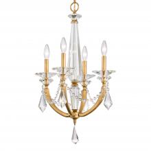  S6704N-51R - Verona 4 Light 120V Chandelier in Black with Clear Radiance Crystal