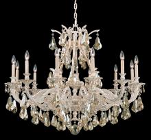  6952-76H - Sophia 12 Light 120V Chandelier in Heirloom Bronze with Clear Heritage Handcut Crystal