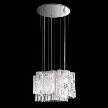 Schonbek 1870 SPU150N-SS1O - Selene 18in LED 3000K 120V Pendant in Stainless Steel with Clear Optic Crystal