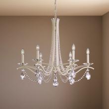 Schonbek 1870 VA8336N-48H - Vesca 6 Light 120V Chandelier in Antique Silver with Clear Heritage Handcut Crystal