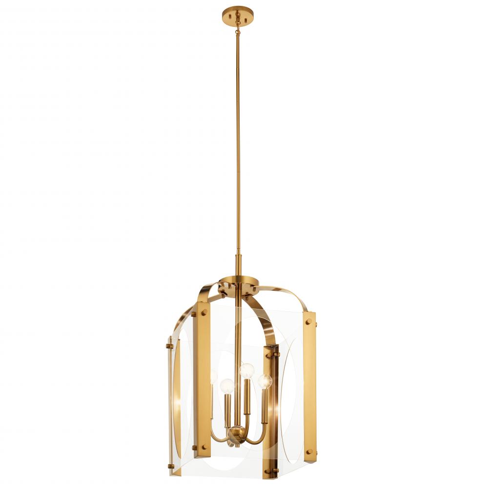 Pytel™ 4 Light Foyer Pendant Fox Gold